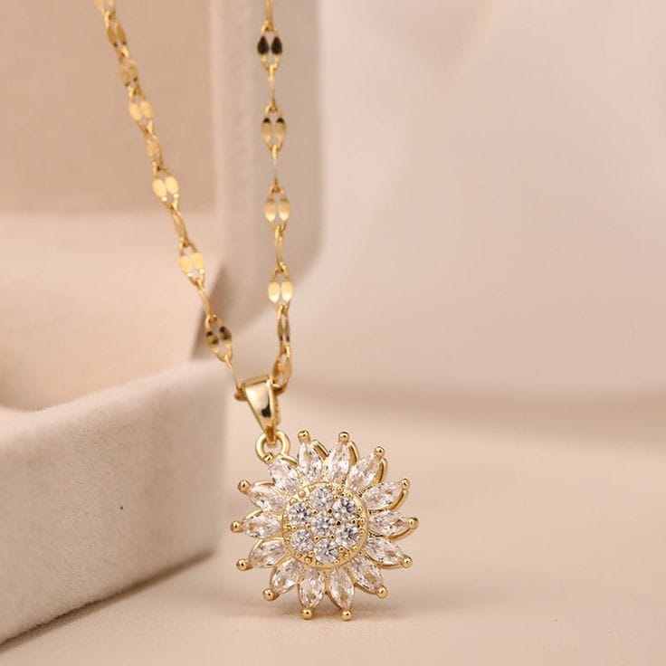 Collar Girasol Giratorio +CAJAREGALO